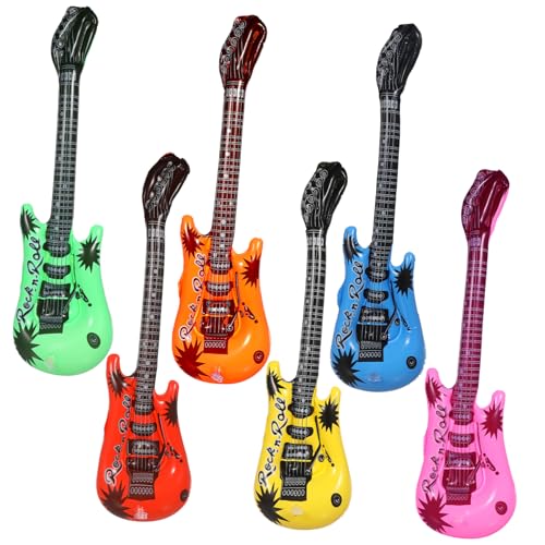 Milisten 12 Stück simuliertes Musikinstrument Gitarrenkinder Kindergitarre Aufblasbare Gitarre gefälschte Gitarre Foto -Requisiten aufblasbare Party-Requisiten Gitarrenspielzeug PVC Milisten 12 Stück simuliertes Musikinstrument Gitarrenkinder Kindergitarre Aufblasbare Gitarre gefälschte Gitarre Foto -Requisiten aufblasbare Party-Requisiten Gitarrenspielzeug PVC von Milisten