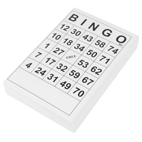 Milisten 120 Stück Teiliges Bingo Kartenset für Haushalt und Party Interaktives Lustiges Bingo Spiel für Familie Geburtstag Charity Events und Gesellige Runden von Milisten