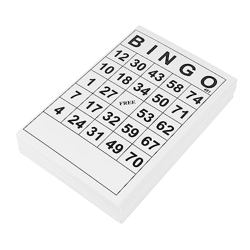 Milisten 120Stücke Bingo Karten Interaktives Kinderspielzeug für Spieler Robuste Wiederverwendbare Spielkarten für Familienfeiern und Partys von Milisten