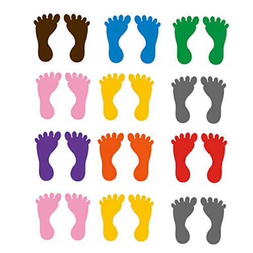 Milisten 12Paare Aufkleber aus PVC Sticker für Kindergarten Langlebig Kreative Bodendekoration für Kinderzimmer und Spielbereiche Fördert Milisten 12Paare Aufkleber aus PVC Sticker für Kindergarten Langlebig Kreative Bodendekoration für Kinderzimmer und Spielbereiche Fördert von Milisten