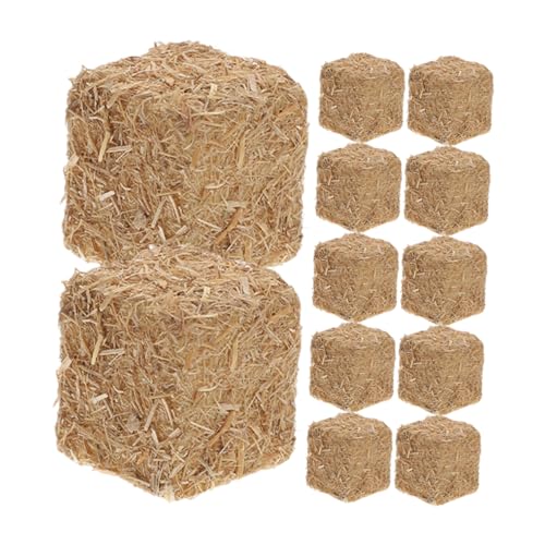 Milisten 12Stücke Heuhaufen Dekoration Künstliche Stütze Für Puppenhaus Mini Garten Und Quadrat Für Kreative DIY Projekte Und Farm Themen von Milisten