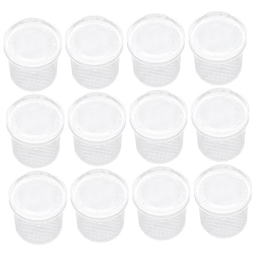 Milisten 12Stücke Insektenbehälter Beobachtungsbox mit Luftlöchern Transparentes Design für Studieren und Beobachten von Insekten von Milisten