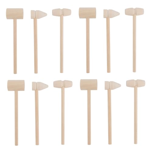Milisten 12Stücke Mini Holzhammer Für Lernspielzeug Aus Holz Für Kreative Spiele Und Spaß Im Freien Langlebig Und Milisten 12Stücke Mini Holzhammer Für Lernspielzeug Aus Holz Für Kreative Spiele Und Spaß Im Freien Langlebig Und von Milisten