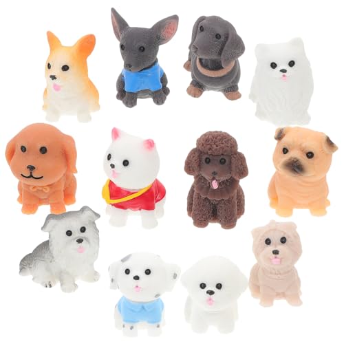 Milisten 12Stücke Miniatur Hund Figuren Realistische Harz Hundefiguren für Miniaturgarten und Tischdekoration für Hundeliebhaber Handwerkskunst und Langlebiges Milisten 12Stücke Miniatur Hund Figuren Realistische Harz Hundefiguren für Miniaturgarten und Tischdekoration für Hundeliebhaber Handwerkskunst und Langlebiges von Milisten