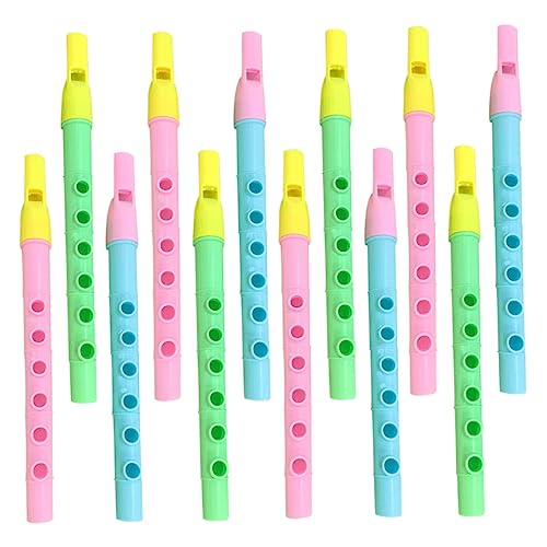Milisten 12Stücke Musikflöte Für Ungiftige Plastikflöten Für Anfänger Und Musikalisches Und Jungen Farblich Sortiert von Milisten