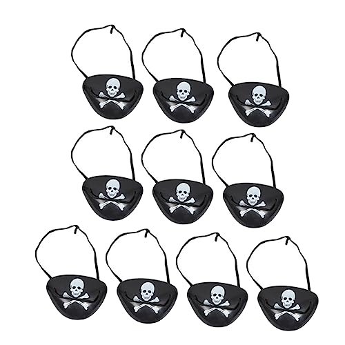 Milisten 12Stücke Piraten Augenmasken Halloween Augenklappen Für Maskerade Kostümpartys Kreative Augenbedeckung Für Karneval Leicht Und Langlebig Perfektes Zubehör von Milisten