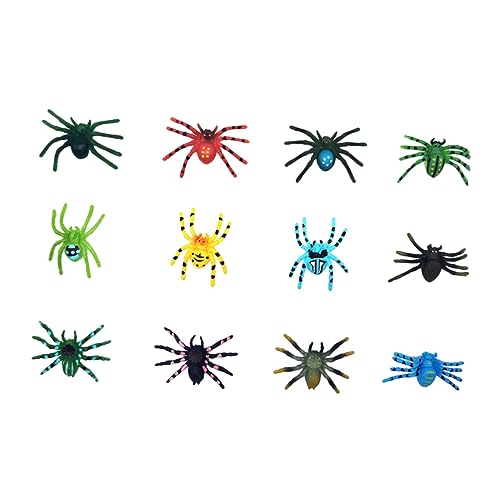 Milisten 12Stücke Realistische Halloween Spinnenfiguren Scherzspielzeug Für Halloween Deko Gruselige Spinnen Für Party Und Pranks Für Erwachsene Milisten 12Stücke Realistische Halloween Spinnenfiguren Scherzspielzeug Für Halloween Deko Gruselige Spinnen Für Party Und Pranks Für Erwachsene von Milisten