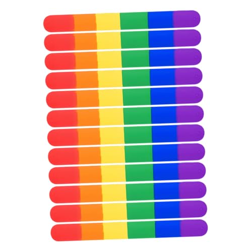 Milisten 12Stücke Silikon Armbänder für Kindergeburtstage und Lgbt Pride Feiern Wiederverwendbare Hautfreundliche Armbänder aus Strapazierfähigem Silikon für Party Accessoires Milisten 12Stücke Silikon Armbänder für Kindergeburtstage und Lgbt Pride Feiern Wiederverwendbare Hautfreundliche Armbänder aus Strapazierfähigem Silikon für Party Accessoires von Milisten