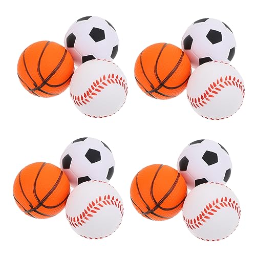 Milisten 12Stücke Squeeze Bälle für Stress Kugeln aus PU Fußball Basketball und Baseball Design zur Stressentlastung für Spaß Drinnen und Draußen Milisten 12Stücke Squeeze Bälle für Stress Kugeln aus PU Fußball Basketball und Baseball Design zur Stressentlastung für Spaß Drinnen und Draußen von Milisten