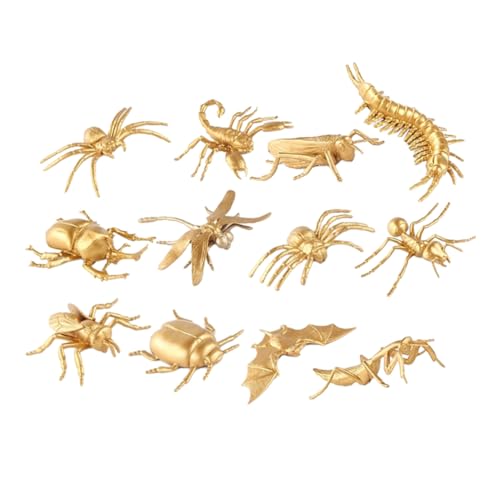 Milisten 12Stücke Teiliges Insektenmodell Zur Insektenbildung Exquisite Miniaturfiguren Für Biologischen Wahrnehmung Dekoration Für Natürliche von Milisten