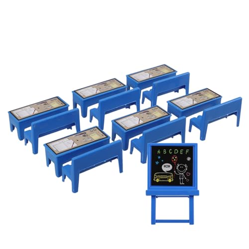 Milisten 13-teiliges Set Schreibtischspielzeug Für Puppenstubenmöbel Miniaturmodellmöbel Dollhouse -Tisch Und Stuhl Mini-puppenmöbel Mini-Schreibtisch Schreibtischpuppen Plastik Milisten 13-teiliges Set Schreibtischspielzeug Für Puppenstubenmöbel Miniaturmodellmöbel Dollhouse -Tisch Und Stuhl Mini-puppenmöbel Mini-Schreibtisch Schreibtischpuppen Plastik von Milisten