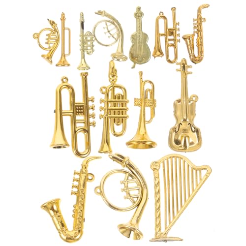 Milisten 14 Stück Teiliges Miniatur Musikinstrumente Set Acryl Mini Instrumente Modelle Filigrane Weihnachtsbaum Deko Anhänger DIY Bastelornamente für Festliche Baumdekoration und Milisten 14 Stück Teiliges Miniatur Musikinstrumente Set Acryl Mini Instrumente Modelle Filigrane Weihnachtsbaum Deko Anhänger DIY Bastelornamente für Festliche Baumdekoration und von Milisten