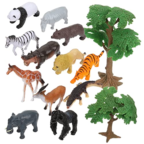 Milisten 14 Stück Teiliges Set Tierfiguren Dschungeltiere für Mikrolandschaft Dekoration Miniatur Tierspielzeug mit Kleinen Tieren und Bäumen für Sandtischgestaltung und Kreative Szenen Milisten 14 Stück Teiliges Set Tierfiguren Dschungeltiere für Mikrolandschaft Dekoration Miniatur Tierspielzeug mit Kleinen Tieren und Bäumen für Sandtischgestaltung und Kreative Szenen von Milisten