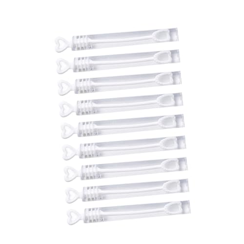 Milisten 144 Stück Teiliges Herz seifenblasenstab Langlebiges Material Ergonomisches Design Weiße Hochzeits Party Dekoration als Gastgeschenk und Kinderspielzeug von Milisten