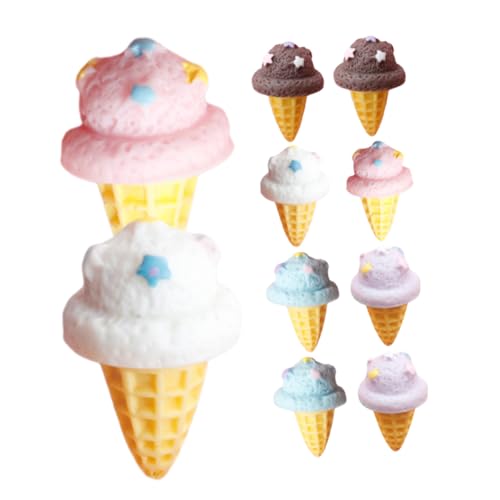 Milisten 15 Stück Simulierter Eiskegel spielzeuge Displayzubehör für Dessertläden künstliche Eiscreme-Requisite Simulationseis Tischspielzeug für Harz Milisten 15 Stück Simulierter Eiskegel spielzeuge Displayzubehör für Dessertläden künstliche Eiscreme-Requisite Simulationseis Tischspielzeug für Harz von Milisten