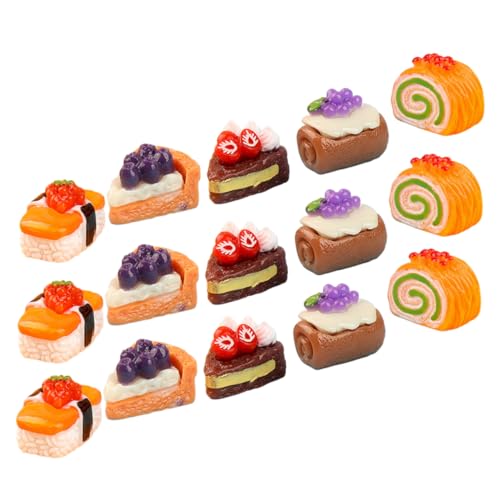 Milisten 15 Stück Teiliges Desserts für Puppenhaus und Süßigkeiten für DIY Mikrolandschaften Kreative Dekorationen und Rollenspiele Milisten 15 Stück Teiliges Desserts für Puppenhaus und Süßigkeiten für DIY Mikrolandschaften Kreative Dekorationen und Rollenspiele von Milisten