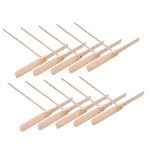 Milisten 15 Stück Teiliges Holz Libellen Flugspielzeug Handbetriebenes Outdoor Leichtes Kompaktes Propeller von Koordination und Eltern Junge Mädchen interaktion von Milisten