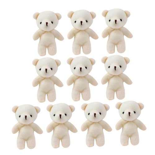 Milisten 15 Stück Teiliges Mini Bär Plüschtier Kleine Stoffbären aus PP Baumwolle Niedliche DIY Schlüsselanhänger Figuren Handliche Miniatur Bären für Bastelprojekte und Dekoration von Milisten