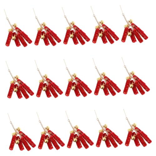 Milisten 15stücke Miniatur-neujahrsdekorationen Für Puppenhaus Hängendes Ornament Neujahrsaccessoires Mikro-landschaftsdekoration Puppenhausanhänger Zum Chinesischen Neujahr Hängende von Milisten