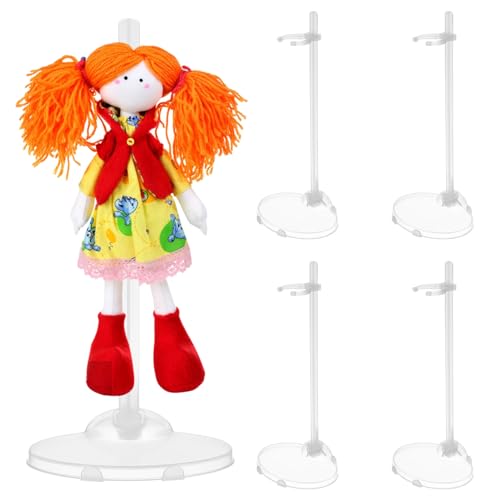 Milisten 15 Stück Teiliges Puppenständer für Dolls Transparente Halterungen für Stabile Präsentation für Modelle Figuren und Sammlungen von Milisten