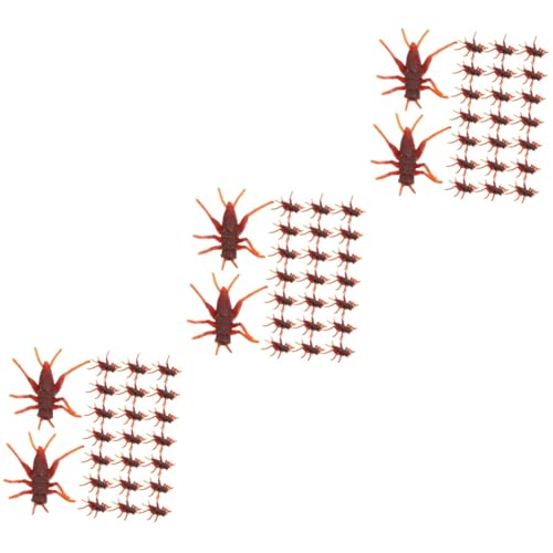 Milisten 150 Stck Realistische Insekten Attrappen aus Weichem Kunststoff Täuschend Echte Kakerlake Spielzeuge für Halloween Aprilscherz und Streichspielzeug von Milisten