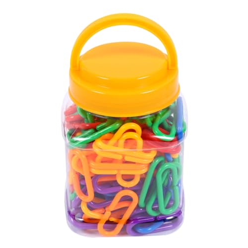 Milisten 150 Stück Bunte C Clip Kettenhaken Geometrisches Lernspielzeug für DIY Bastelspielzeug Farberkennung und Motorik Milisten 150 Stück Bunte C Clip Kettenhaken Geometrisches Lernspielzeug für DIY Bastelspielzeug Farberkennung und Motorik von Milisten