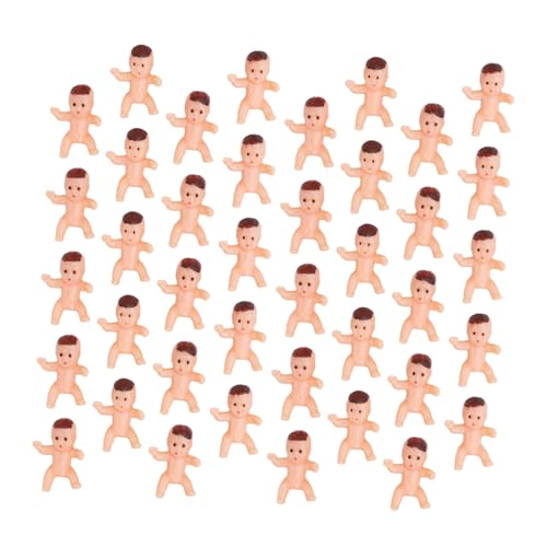 Milisten 150 Stück Mini Plastikbabys Duschdekorationen Kleine Figuren für Babyparty Spiele Eiswürfelspiel Partygeschenke Kompakte Kunststoffbabys für Mädchen und Jungen von Milisten