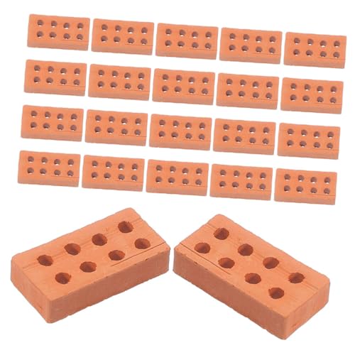 Milisten 150 Stück Teiliges Mini Ziegelsteine Set für DIY Puppenhaus Modellbau Realistische Miniatur Backsteine aus Kindersicherem Material für Garten Basteln und Familienaktivitäten von Milisten