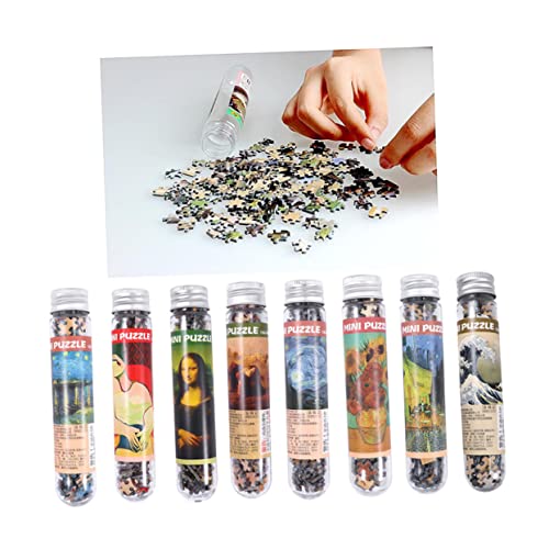 Milisten 150Stücke Mini Puzzle Set mit Kreatives Jigsaw Spiel für Erwachsene Lustiges Geduldsspiel in Testrohr mit Berühmtem Kunstmotiv Hochwertiges Papierpuzzle von Milisten