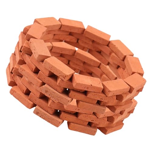 Milisten 150Stücke Miniaturziegel Rechteckige Kunstmodelle für DIY für Sandtisch und Architekturprojekte aus Hochwertigem Tonmaterial von Milisten