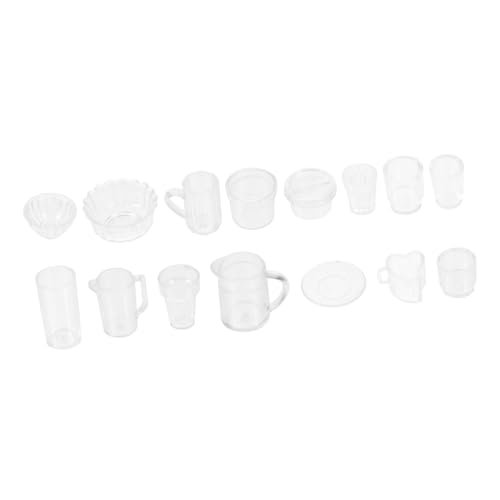 Milisten 15Stücke Transparentes Tafeldekor Winzige Plastikbecher Und Geschirr Für Puppenmöbel Milisten 15Stücke Transparentes Tafeldekor Winzige Plastikbecher Und Geschirr Für Puppenmöbel von Milisten