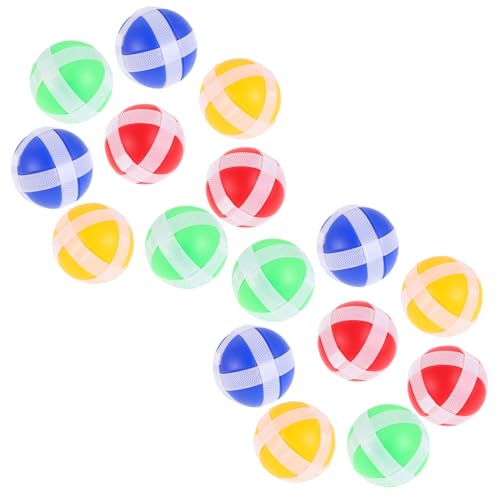Milisten 16 Stück Brett klebrige Bälle mit klebrigen Bällen Spiel mit klebrigen Bällen Partygeschenke mit klebrigen Kugeln Massenbälle klebrige Bälle werfen weiche Bälle Plastik von Milisten