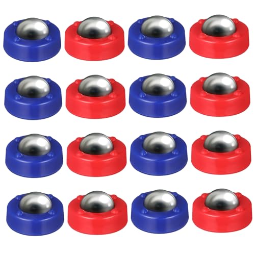 Milisten 16 Stück Garnelenbrett Kinderfußball voll Kinderspiele Perlen Teil Curling-Spiel für Shuffleboard-Rollen Tabletop-Curling-Spiel Eisstockschießen Plastik von Milisten