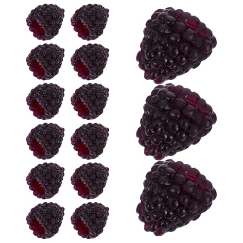 Milisten 16 Stücke Künstliche Himbeeren Deko Simulationsobst Kunstobst für Kinder Küche Party Deko von Milisten