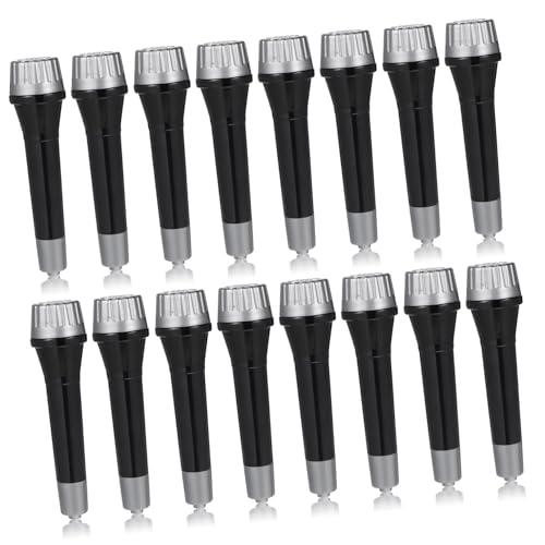 Milisten 16 Stück Mikrofon Requisiten Mikrofon-Stütze Kindermikrofon LED vorgeben Kleinkind Mikrofon für Kostüm für Partygeschenke Vintage-Mikrofonstütze Plastik Schwarz Milisten 16 Stück Mikrofon Requisiten Mikrofon-Stütze Kindermikrofon LED vorgeben Kleinkind Mikrofon für Kostüm für Partygeschenke Vintage-Mikrofonstütze Plastik Schwarz von Milisten