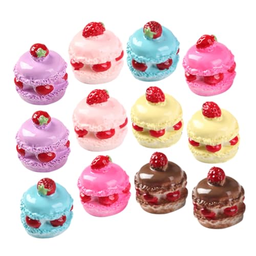 Milisten 18 Stück Simulation Kuchen Deko Mini-Dessert-Modell Gefälschter Dessertkuchen Mini-Essen Kuchen Aus Dem Puppenhaus Mini-Kuchen-Modell Miniatur-Rollenspiel Harz von Milisten