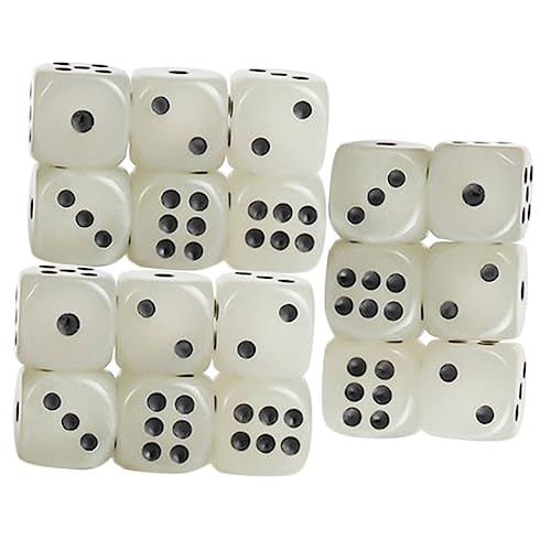 Milisten 18 Stück Würfelspiel -Requisiten sechs Coole Würfel Klassenzimmer Lehre groß Mathe Und Tischkartenwürfel Würfel für Brettspiel leuchtende Würfel Spielzubehör Acryl Milisten 18 Stück Würfelspiel -Requisiten sechs Coole Würfel Klassenzimmer Lehre groß Mathe Und Tischkartenwürfel Würfel für Brettspiel leuchtende Würfel Spielzubehör Acryl von Milisten