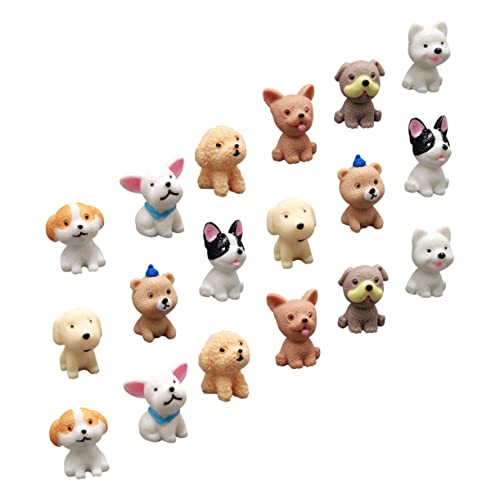 Milisten 18 Stück Kleiner Hundefiguren aus Harz für Puppenhäuser Dekorative Simulation Welpen für Kleine Hunde und Miniaturgärten Milisten 18 Stück Kleiner Hundefiguren aus Harz für Puppenhäuser Dekorative Simulation Welpen für Kleine Hunde und Miniaturgärten von Milisten