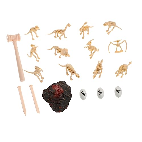 Milisten 19 Stück Teiliges Dinosaurier Skelett Modellset für Archäologische Ausgrabungsspielzeuge Kreativität und Wissenschaftsinteresse für Kleine Dinosaurier Fans von Milisten