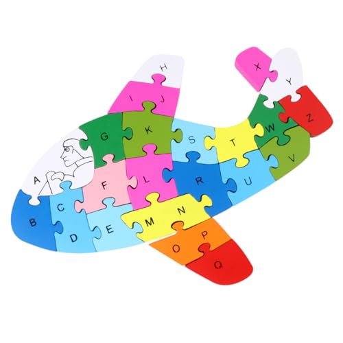 Milisten 1Pc 26 Buchstaben -Puzzle -Bausteine Puzzlematte rätseln Bambus von Milisten