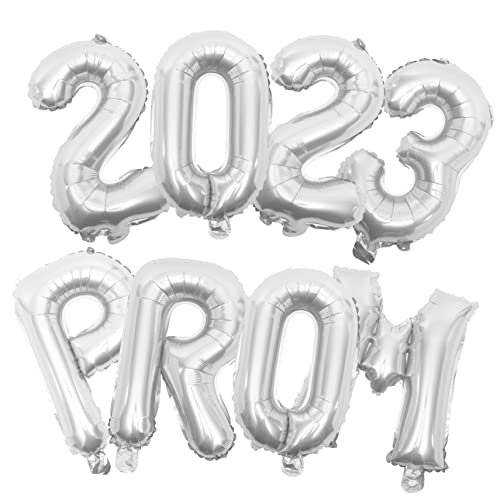 Milisten 1Satz Abschlussballons Aluminium Folienballons Für Abschlussfeiern Dekorative Prom Ballons Partyballons Für Feierlichkeiten Und Veranstaltungen Silberfarben von Milisten