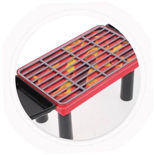 Milisten 1Satz BBQ Grillspielzeug Set für Teiliges Kochspielzeug mit Realistischem Grill Sicherem Material für Rollenspiele und Kreative Küchenspiele von Milisten