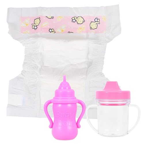 Milisten 1Satz Babypuppenflaschen Puppenflasche und Windel für Puppenhaus Zubehör Kreative Spielzeugdekoration für Fördert Fantasie und Eltern Beziehung Milisten 1Satz Babypuppenflaschen Puppenflasche und Windel für Puppenhaus Zubehör Kreative Spielzeugdekoration für Fördert Fantasie und Eltern Beziehung von Milisten