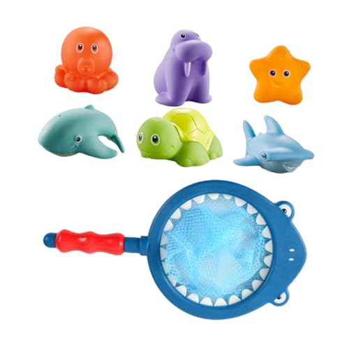 Milisten 1Satz Badespielzeug Für Kleinkinder Teiliges Wasserspielzeug Mit Fischernetz Tierfiguren Und Bunten Schwimmspielzeugen Für Badewanne Und Pool Für Spaß Beim Milisten 1Satz Badespielzeug Für Kleinkinder Teiliges Wasserspielzeug Mit Fischernetz Tierfiguren Und Bunten Schwimmspielzeugen Für Badewanne Und Pool Für Spaß Beim von Milisten
