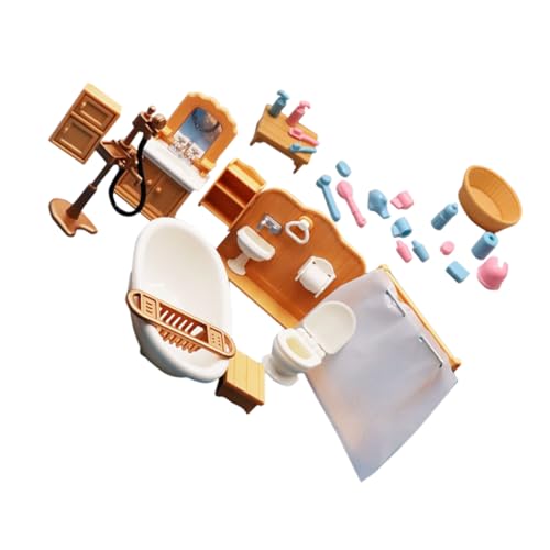 Milisten 1Satz Badezimmer Deko Kreatives Mini Hausmöbel Modell Mit Waschbecken Für Badezimmer Zum Dekorieren Von Miniaturen Und Puppenhäusern von Milisten