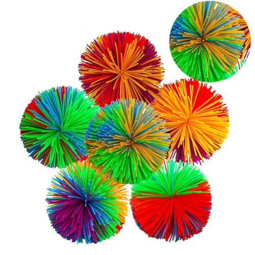 Milisten 1Satz Bunter Silikon Stressball Sensorische Fidget Fluffy Bouncing Balls für Stressabbau für von Milisten