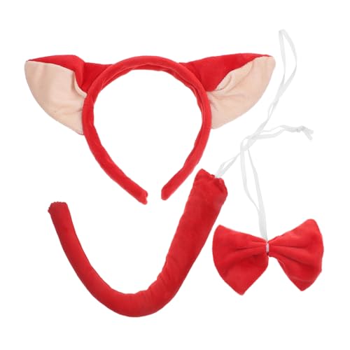 Milisten 1Satz Cartoon Kostüm für Tier Stirnband Fliege für Cosplay Geburtstagsfeiern Karneval und Weihnachten Kreative Foto Requisiten Milisten 1Satz Cartoon Kostüm für Tier Stirnband Fliege für Cosplay Geburtstagsfeiern Karneval und Weihnachten Kreative Foto Requisiten von Milisten