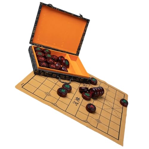 Milisten 1Satz Chinesisches Schachspiel Set aus Holz für Erwachsene Tragbares Schachbrett mit Hochwertigem Design für Brettspiel Figuren und Praktischem Zubehör Milisten 1Satz Chinesisches Schachspiel Set aus Holz für Erwachsene Tragbares Schachbrett mit Hochwertigem Design für Brettspiel Figuren und Praktischem Zubehör von Milisten