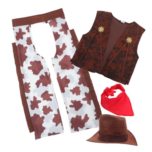 Milisten 1Satz Cowboyweste Bandana und Hut für Halloween Karneval und Geburtstagsfeiern Strapazierfähiges und Pflegeleichtes Outfit für Jungen und Mädchen Milisten 1Satz Cowboyweste Bandana und Hut für Halloween Karneval und Geburtstagsfeiern Strapazierfähiges und Pflegeleichtes Outfit für Jungen und Mädchen von Milisten