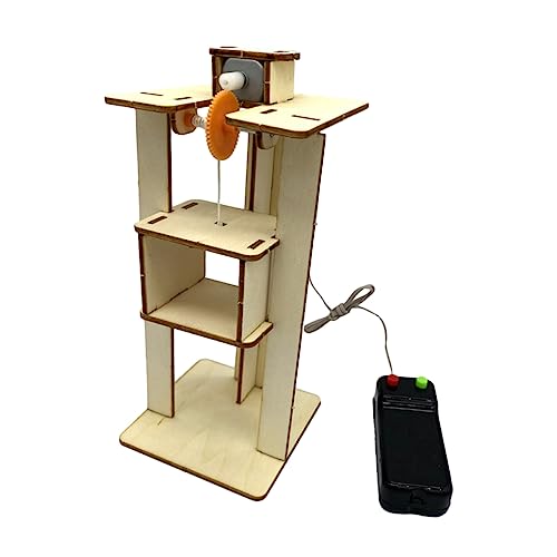 Milisten 1Satz DIY Aufzug Für Pädagogisches Holzspielzeug Für Kreative Experimente Modell Eines Aufzugs Zum Selberbauen Für Jungen Und Batteriefrei von Milisten
